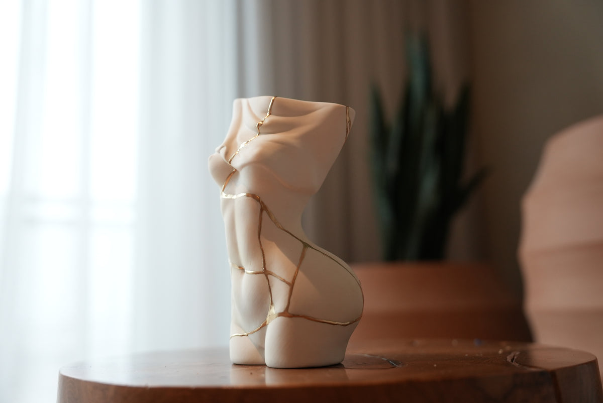 Female Form Kintsugi Vase