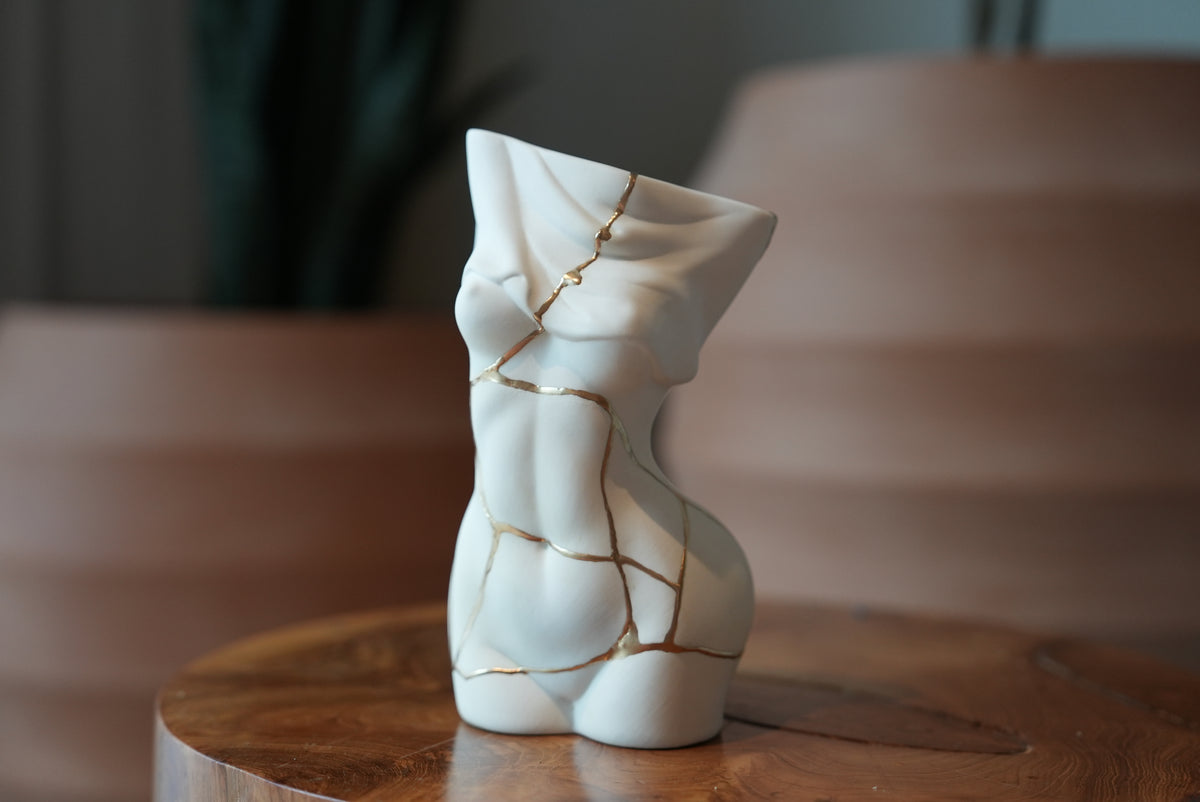 Female Form Kintsugi Vase