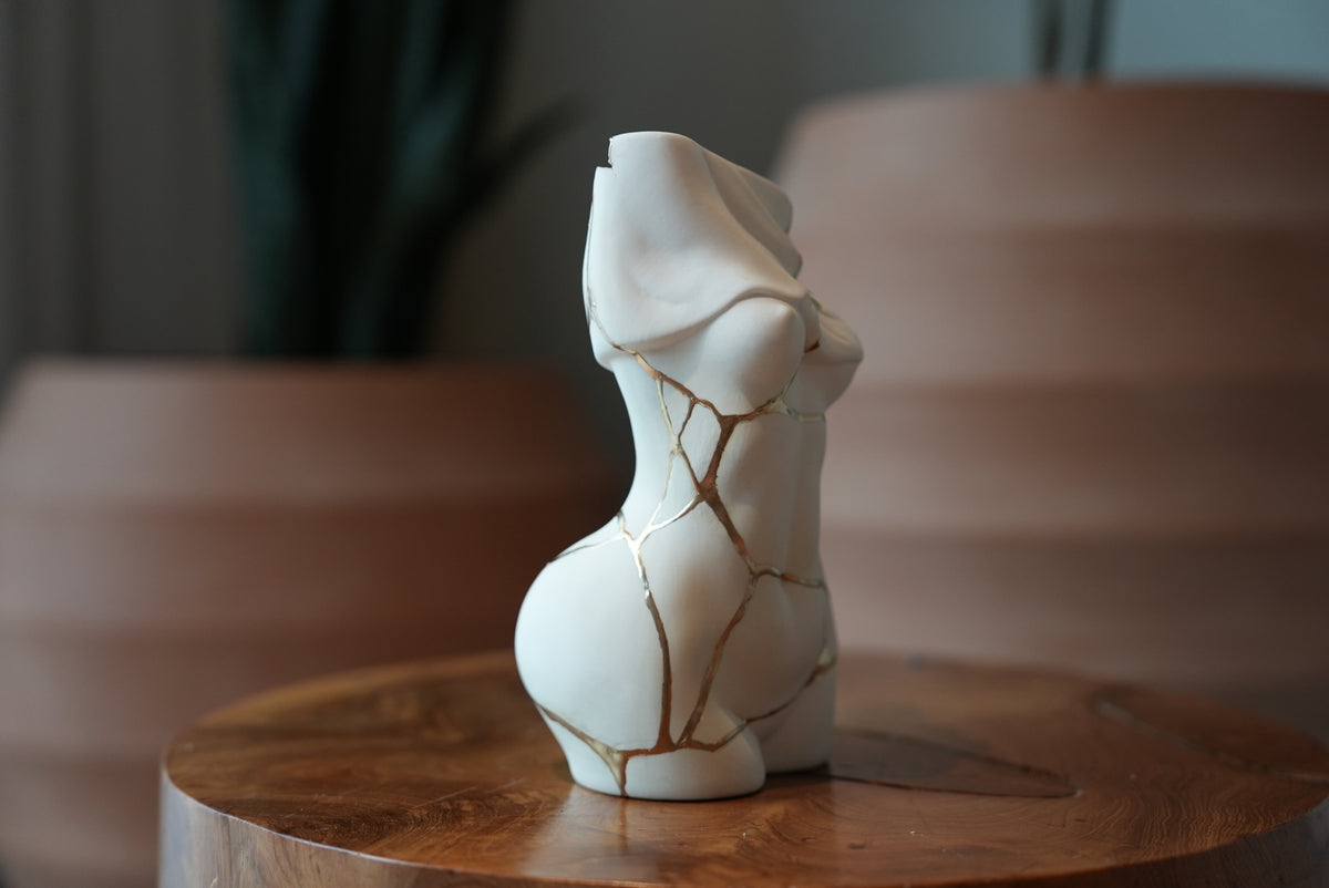 Female Form Kintsugi Vase