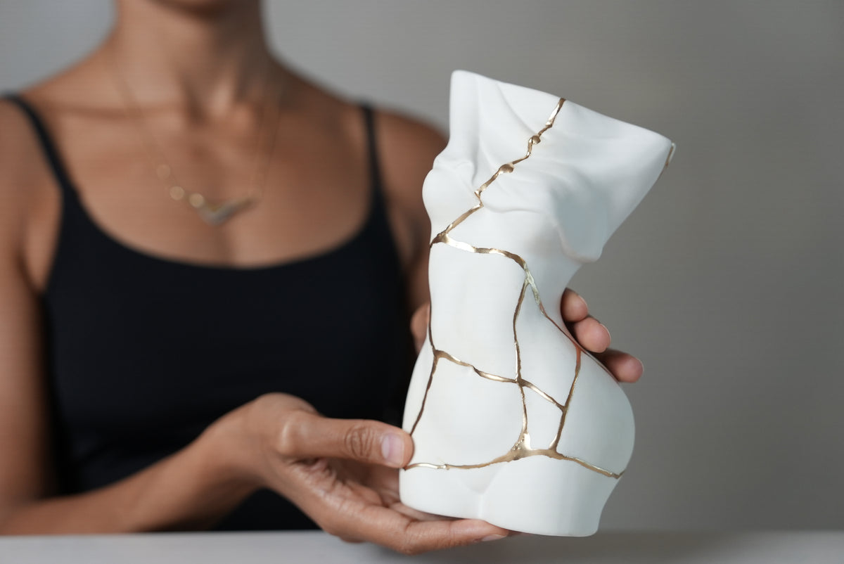 Female Form Kintsugi Vase