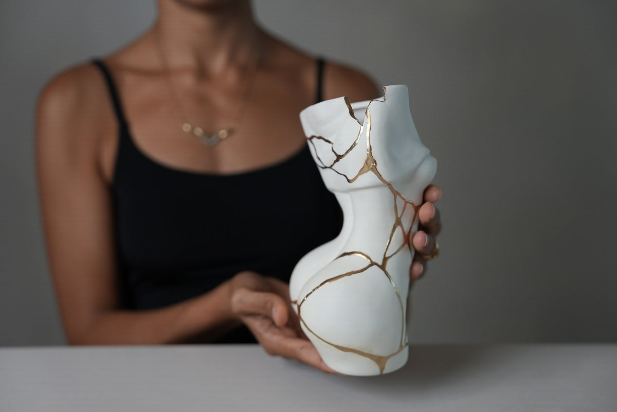Female Form Kintsugi Vase