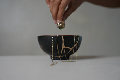 Turquoise Kintsugi Bowl
