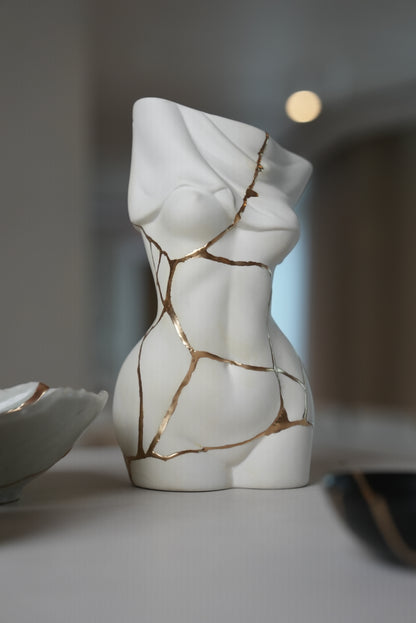 Female Form Kintsugi Vase