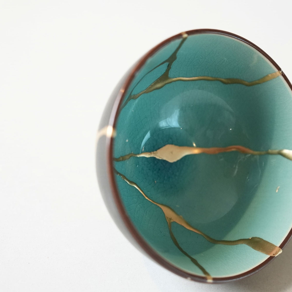 Turquoise Kintsugi Bowl
