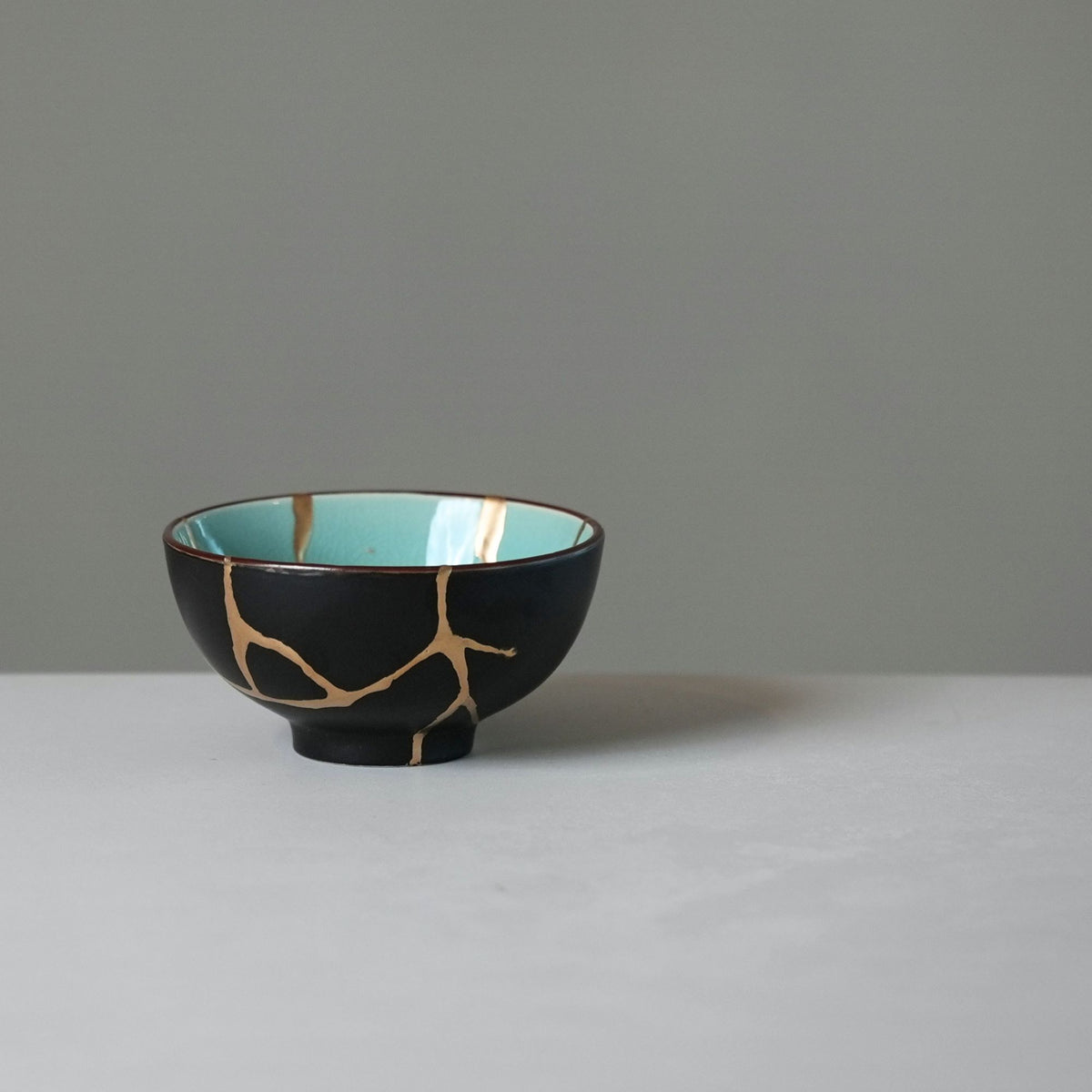Turquoise Kintsugi Bowl