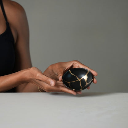Black Kintsugi Ring Dish