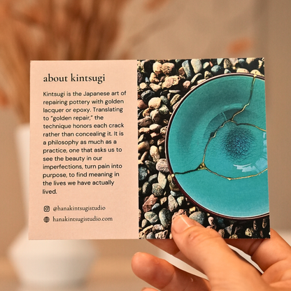 Turquoise Kintsugi Bowl