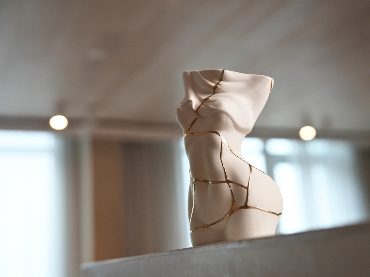 Female Form Kintsugi Vase