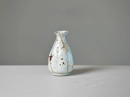 White Kintsugi Vase