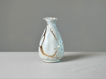 White Kintsugi Vase