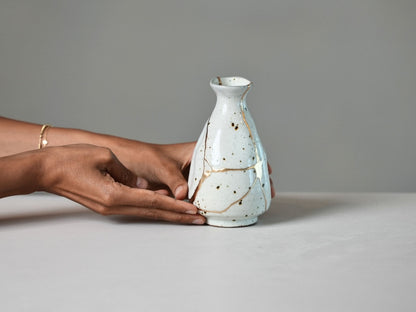 White Kintsugi Vase